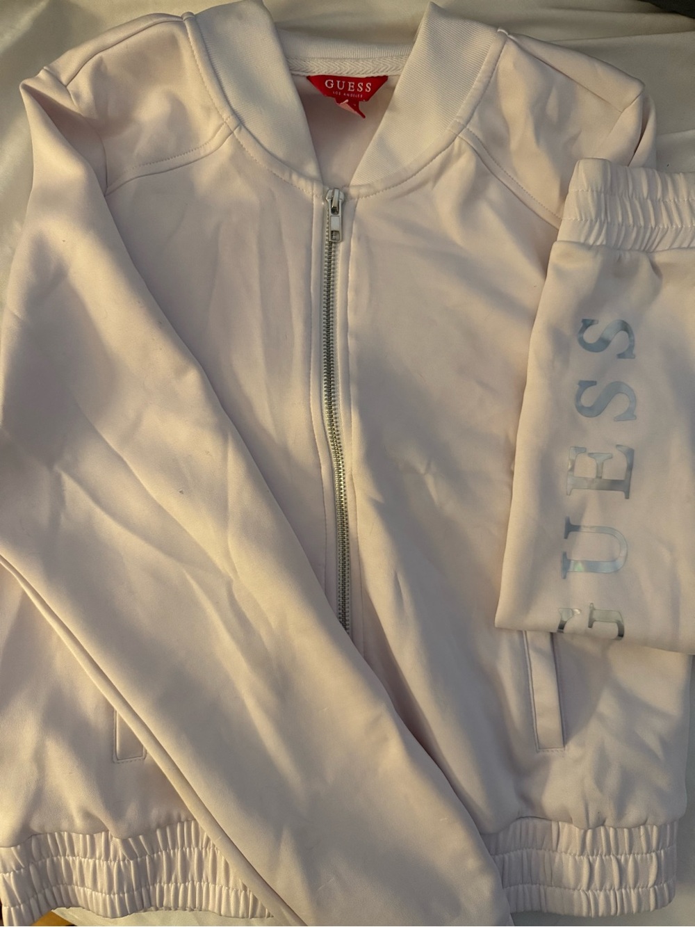 GUESS Bomber Jacket with Logo Sleeve
